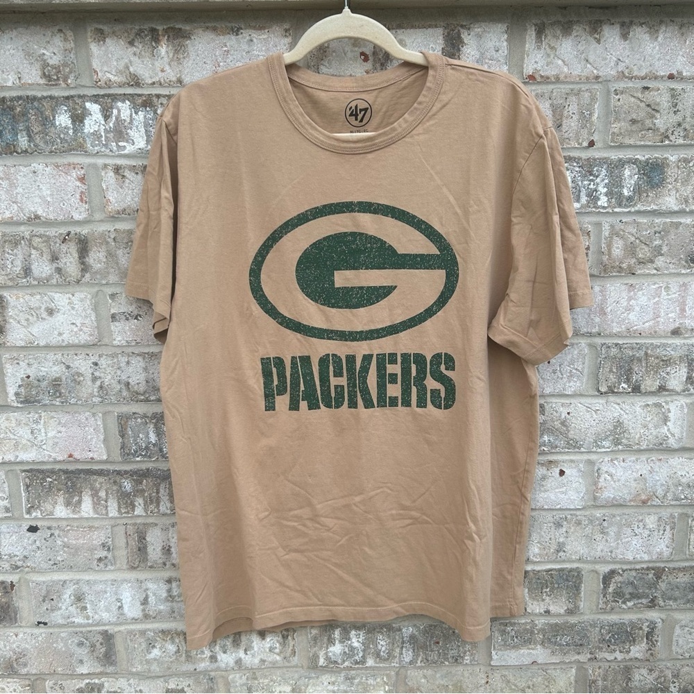 47 Brand Tan Green Bay Packers Short Sleeve T-Shirt